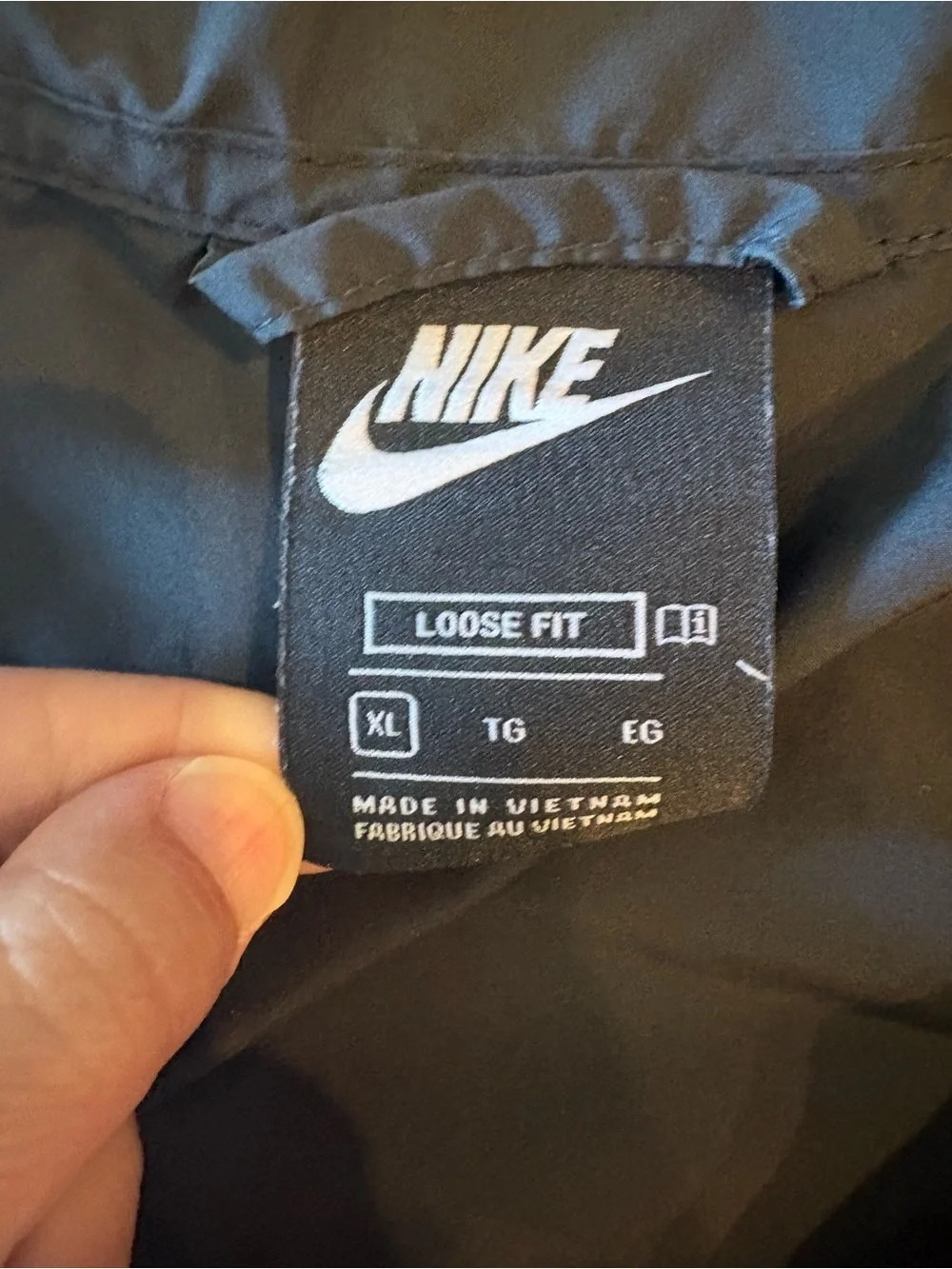 Nike Red and Black Hooded Kids XL Windbreaker Jacket